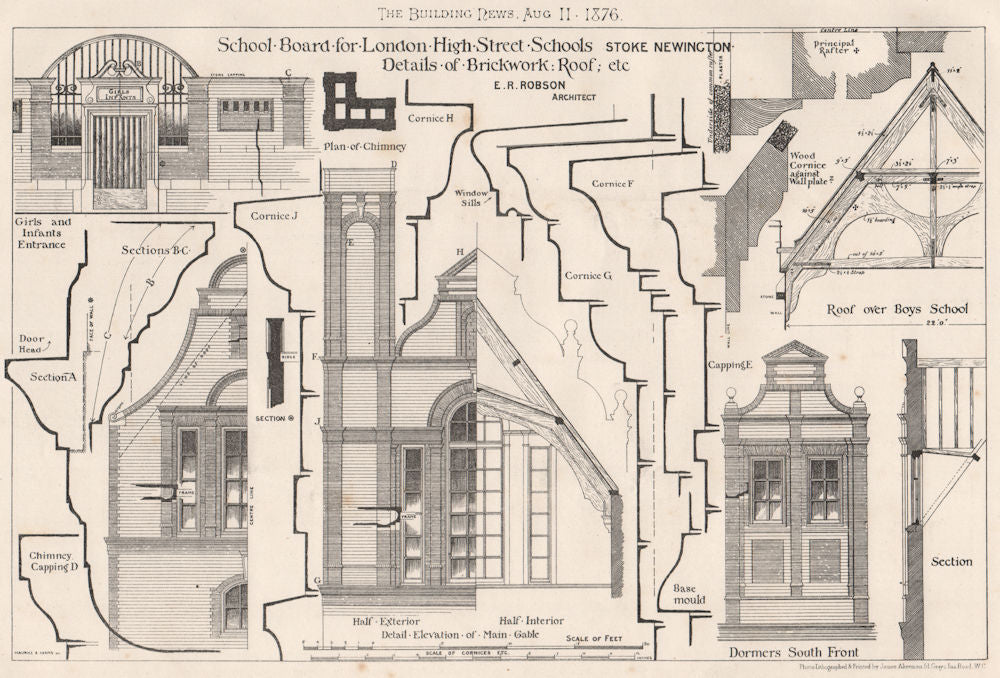 School Board for London High Street Schools, Stoke Newington. ER Robson 1876
